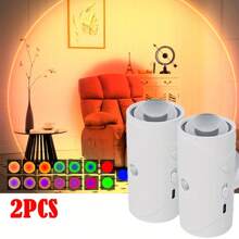 Luces LED de pared con sensor de movimiento FotuYogo interior, 1/2 piezas de luces de pared LED RGB multicolor con cable USB y pegatina magnética, luz nocturna recargable para dormitorio, pasillo, escaleras