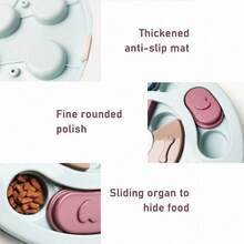 1 Piece Pet Treadmill, Pet Puzzle Toy, Dog Intelligence Toy, Cat/Dog Hide-Hide Feeder, Pet Training Toy, Interactive Dog Treadmill, Pet Food Tray, Pet Food Game Compartment Plate, Pet Choking Bowl, Pet Supplies, Dog Intelligence Toy, Puppy Intelligence Training Food Distributor, Cat/Dog Search Toy, Pet Entertainment Toy, For Pet Use Only - Multicolor - View 12