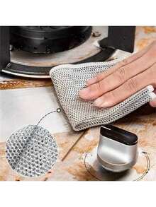 10-Pack Microfiber Wire Cleaning Cloths - Double-Sided Reusable Wash Cloths For Washing Dishes, Cutlery, And Kitchen Utensils Without Scratching