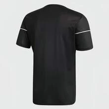 Adidas 男子短袖足球服運動透氣足球T卹 - 黑色 - 查看 6