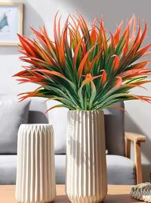 1/3/5 Stücke künstliches Gras, UV-beständige gefälschte Kunstpflanze, Plastikpflanze für Zuhause, Garten, Fensterbank Deko, Esszimmer, Schlafzimmer, Hochzeit, Geburtstags-Party, Blumen, Valentinstag, Weihnachten, Erntedank, Halloween, Innen-/Außendekoration für Feiertage, Fotografie Frühlings- und Sommer-Saison Outdoor Simulation Deko
