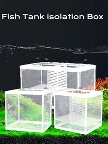 1pc Aquarium Fish Tank Isolation Box/Breeding Box/Tropical Fish Separation Mesh/Floating Injured Fish Protection Net - White - View 7