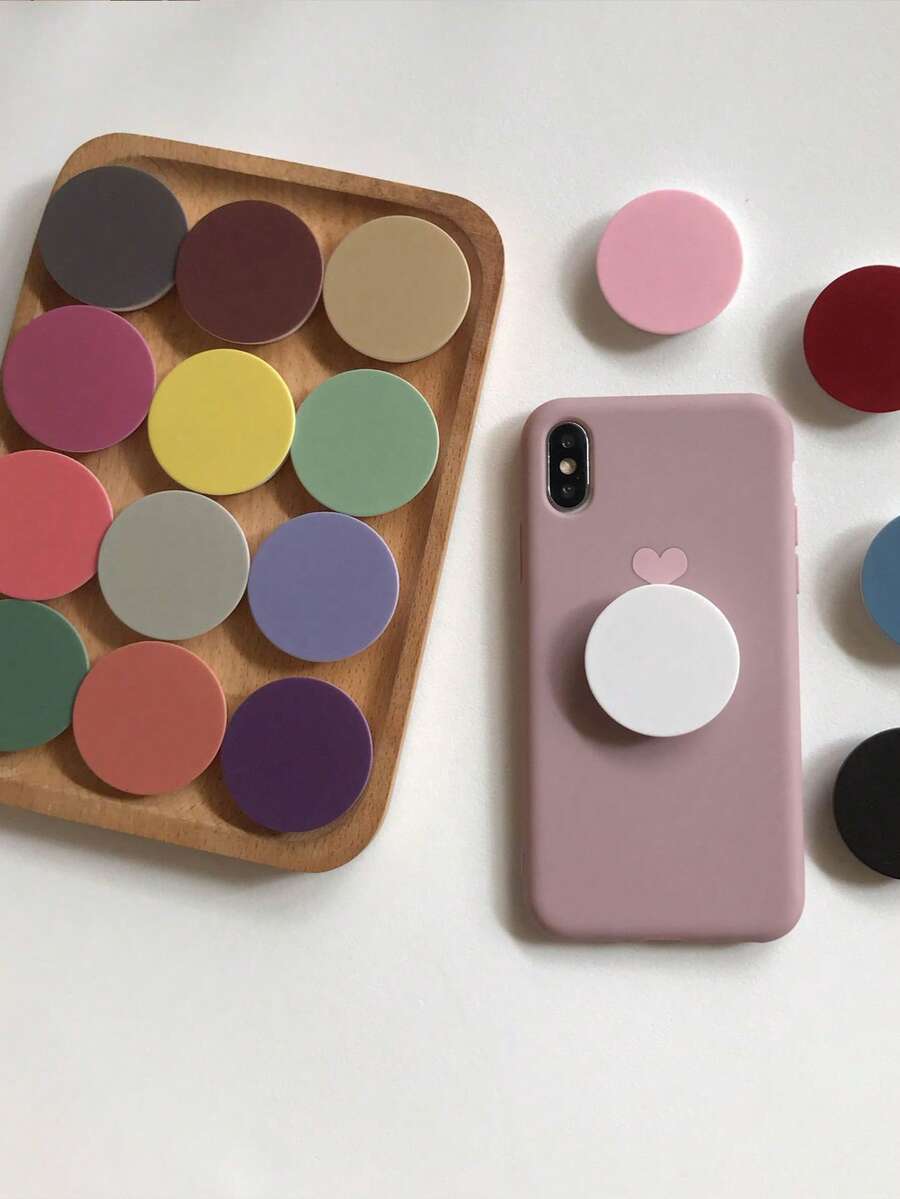 1pc Finger Grip Tok Mobile Phone Holder Expanding Stand For Cell Phone Grip Talk Pocket Socket Support Telephone Smartphone Ring Compatible With IPhone, Android Phone, Gift For Birthday, Family, Friends Push-Pull Phone Grip, Phone Accessories