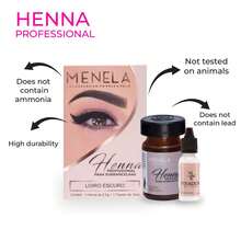 MENELA Eyebrow Henna Tint - Dark Brown Henna Brow Tint With Bamboo Extract For Long-Lasting, Bold Brows - 2.5g Powder &Amp; 15ml Fixer - Eyebrow Tinting Kit For Women - Medium Brown - 查看 3