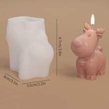 1pc Santa Claus Candle Silicone Mold DIY Gypsum Resin Mold, Suitable For Holiday Decorations And Gifts