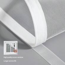 Kitchen & Bedroom Summer Anti-Mosquito & Insect Mesh Net Curtains, DIY Self-Adhesive Anti-Mosquito Mesh Screen, Breathable & Decorative Window Curtains