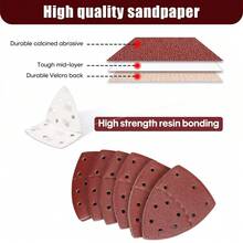 130X Mixed Mouse Sanding Sheets Palm Sander Pads Sandpaper For Black And Decker - 1 - View 9