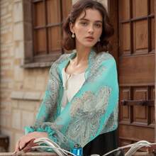 1 chiếc khăn choàng tay dài chống nắng bằng vải chiffon in họa tiết Paisley dành cho nữ, kiểu dáng thời trang mới, mỏng nhẹ, thích hợp cho hoạt động ngoài trời, du lịch, đi biển, nghỉ lễ. - nhiều màu - Xem 22