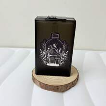 1 pezzo Custodia portasigarette con design a fiori e funghi, scatola porta sigarette da 20 posti, idea regalo creativa per fumatori uomini e donne, portatile, accessori per il fumo