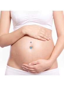 AVYRING 5/6Pcs Pregnancy Belly Bar Plastic Dangly Maternity Belly Button Piercing Jewellery 14 16 18 25 32 35 38mm
