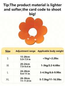 PETSIN 1pc Elizabeth Cone Cat Collar, Lightweight Felt Cone Collar For Pet Recovery, Adjustable Anti-Lick Collar