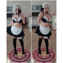 Local Shipping 2025 NEW  Maid Outfit Anime Cosplay Costume French Apron Fancy Lingerie Sets For Women - 樣式-1 - 查看 6