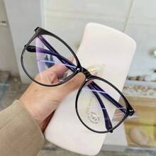 1/2 pièces Lunettes classiques modernes simples pour femmes avec monture transparente, pour les activités de plein air, la vie quotidienne, le bureau et la lecture