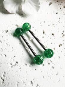 2025 Latest Colorful Tongue Ring With Glitter Sequins, Cute Multi-Color Options For Women, Students And Party Wear