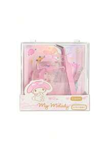 Sanrio 1Set Sanrio My Melody Guka Set DIY Cartoon Decoration With CD Box Tweezers Sticker Party Favors