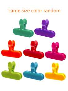 2/8 peças de clipes para sacos plásticos: clipes multifuncionais para armazenamento de alimentos, adequados para vedação de vários sacos plásticos e sacos para lanches, ótimos para organização e armazenamento na cozinha