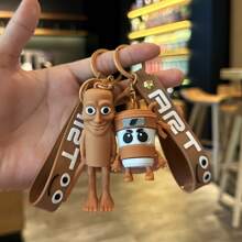 1pc New Italian Brainrot Animals Tralalero Tralala Keychains For Accessories Funny Sigma Skibidi Rizz Cat Silly Meme Keyrings Fans Friends Gifts