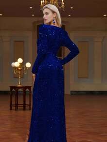 Czarna sukienka formalna z najwyższej półki, seksowna spódnica z rozcięciem z boku, elegancka długa sukienka damska na przyjęcie/bankiet, modna szykowna sukienka w stylu francuskim, odpowiednia na wesele, przyjęcie, występ muzyczny