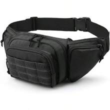 Men Waist Fanny Pack Belt Bag Motorcycle Rider Sports Climb Camping Nylon Male Tool Sling Chest Hip Bum Bag Gear