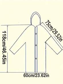 1pc Leopard Print EVA Raincoat - Windproof And Waterproof, Thickened Full Body Jacket Suitable For Travel, Cycling, Hiking - Portable, Button Closure Insulation, Galentines, Puppy, Carnival