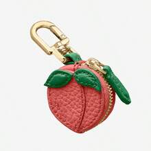 Minimalistische süße Obst-förmige Schlüsselanhänger, Münzbörse, Erdbeere, Kirsche, Blaubeere, Mini Obst Serie, Ornament für Taschen
