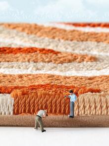 Summer Style Bathroom Rugs,Soft And Absorbent Bath Mats Non-Slip Backing Shower Rug,Machine Washable, Bathroom, Kitchen And Entryway Home Decor,Sea Beach Starfish Shell Bath Floor Mat,22"X34" - Orange - View 6
