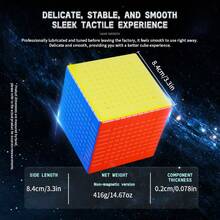 SENGSO 8x8x8 10x10x10 11x11x11 Cube Speed Cube Puzzle - Professional High-Order Magic Cube, Smooth Anti-Pop Design With Advanced Algorithms, STEM Educational Toy For Competition & Stress Relief