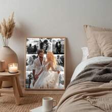 1 Stück, personalisierte Hochzeitsfoto-Wandkunst, individualisiertes Liebesfoto-Poster, Valentinstags-Geschenk, Geschenk für den Partner, Wohnzimmer-Dekoration, Schlafzimmer-Dekoration