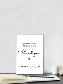 1pc Thank You Card Gifts For Boss Leader Manager, Cute Boss Day Card Gifts From Staff Co-Worker Employee, Funny Boss's Day Card Gifts For Men Women, Best Boss Appreciation Card - Multicolor - View 5