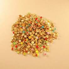 1/3/5/10/20 件时尚金色串珠手链，不锈钢首饰制作，串珠组合随机