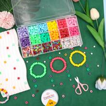 1 set de nuevos brazaletes de cuentas con estilos casuales y lindos, varios estilos de combinación DIY, patrones pequeños de dibujos animados, estilo femenino, decoración de joyas, pequeños colgantes, arte decorativo, juguetes de regalo para amigos, cuentas hechas a mano, fácil de combinar con tu propio estilo
