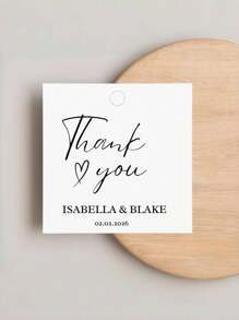 Biglietti tag regalo quadrati personalizzati (escluse le corde)! Citazioni romantiche per San Valentino / messaggi commoventi per la festa della mamma, stampati come desiderato, design semplice e carino che attira l'attenzione! Adatto per etichette di abbigliamento, scatole regalo, feste, copertine di libri per il ritorno a scuola, molto pratico! Il design senza corda è ordinato ed estetico, con stili colorati e adorabili, crea un'atmosfera festiva per i regali di Natale, forniture scolastiche