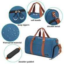 Gym Duffel Bag With Shoes Compartment For Men And Women,With Wet And Dry Pocket,Small Travel Duffle Bags For Airplanes, Sports, Swimming, Yoga, Overnight.
