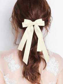 1 pieza/2 piezas Pinzas para el cabello con lazo de doble capa para niñas, adecuadas para graduación, regreso a clases, días festivos - Multicolor - Ver 2