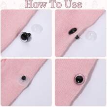 MUCUNNIA 100PCS 12mm Moon Safety Eyes For Crocheting With Washers Clear Safety Eyes For Amigurumi 3D Moon Crochet Eyes Doll Eyes For Animals Teddy Bear Crochet Toy