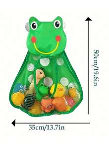 1pcCute Animal - Shaped Mesh Storage Bags Collection: Including Charming Frog, Duck, Panda, And Tiger Designs, These Hanging Organizers With Convenient Suction Cups Are Perfect For Tidily Storing Bathroom Supplies, Kitchen Accessories, Or Children's Toys, Bringing A Delightful And Playful Vibe To Your Bathroom, Kitchen, Or Kids' Room While Greatly Enhancing Storage Functionality - Multicolor - View 7
