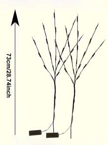 1pcs 20 LED Tree Branch Lights, Indoor Holiday Party Decoration Lighting, Fairy Lights With Tree Branch Design (Batteries Not Included) For Classroom, Office Home, Wedding Decoration Lights Perfect Gift For Birthdays, Holiday Gifts, And Parties. Suitable For Daily Wear And Holiday Celebrations, Suitable For All Seasons, And Is An Ideal Choice For Holiday Accessories.