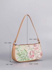 Ladies' Fashionable Embroidered Floral Baguette Bag, Niche Exquisite Sequin Floral Single-Shoulder Bag, Irregular Sequin Patchwork Mesh Embroidered Dinner Bag, Suitable For Parties, Dates, Shopping, Vacations, Gifts, Graduation Gifts, Commutes, Colleges, Music Festivals.