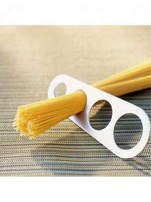 1 件不锈钢意大利面食分量测量工具，厨房烹饪意大利面/面条数量控制测量装置，4 孔意大利面测量器