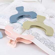 1pc Plain Simple Document Folder, Student File Folder, Bill Folder, Convenient For Storage, School Stationery, Office Supplies, Bookmark, Reading Accessory, Back To School Use