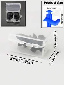 1/2 双男女通用泳衣、泳帽、防水硅胶耳套、耳塞、高弹力泳帽、防水耳塞，适合游泳和水上运动等。