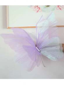 50cm大号蝴蝶形摆件 蝴蝶摆件 手工工艺 丝蝴蝶摆件 生日摆件 节庆摆件 婚礼摆件 精美装饰品 - 彩色 - 查看 16