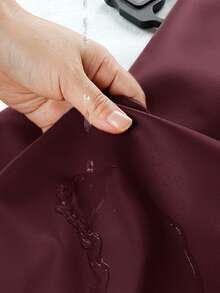 2pcs Solid PU Leather Sofa Armrest Covers, Classic Minimalist Design, Waterproof And Scratch-Resistant, Fit For Living Room, Study, Bedroom Sofas - Multicolor - View 4