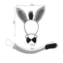 New Fashion Headband For Gala, Party, Stage Performance, Personalized Animal Donkey Ears Headpiece Halloween - Little Donkey - View 1
