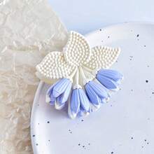 1pc Elegant Tulip Decor PS (Polystyrene) Hair Clip, Suitable For Everyday Wear Hair Accessories Elegant Hair Claw Women Claw Clips Fall Winter Flower For Vacation Outfits Woman - Multicolor - View 10
