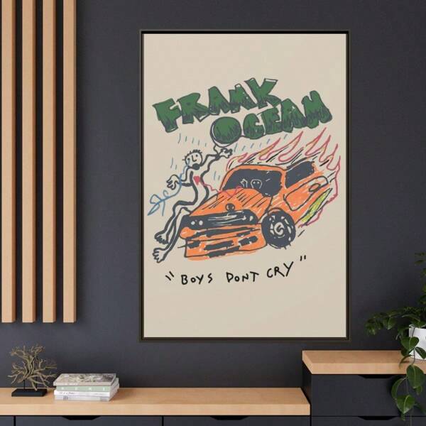 1 Pc Frameless Canvas Print Poster, Flat Wall Art Paintings, Pop Music Rap Art, Blonde Hair, Neutral And Neutral Fan Gifts, Concert Signs Modern Living Room Bedroom Home Canvas Decor, Unframed
