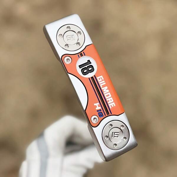 1 pièce Intéressant Golf Putter N°18, Tête de club de golf élargie de 32 33 34 35 36 pouces, Capuchon de club de golf - Augmente la vitesse de la balle, Facile à frapper avec une ligne de visée