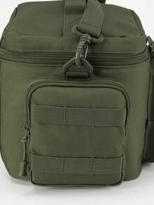 13L Men's Tactical Lunch Bag Heavy Duty Durable Lunch Box Insulated Cooler Adult Meal Insulated Bag For Office, Picnic Camping, Outdoor Activities Strap MOLLE Webbing - xanh quân đội - Xem 6