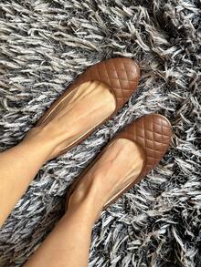 Bailarinas para dama, ballerinas casuales, flats para dama - Beis - Ver 3