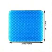 1 件符合人体工程学的冷却凝胶座垫，适用于办公室和汽车，透气减压设计，适用于轮椅防滑椅垫办公椅椅垫椅枕靠垫游戏椅 - 彩色 - 查看 3